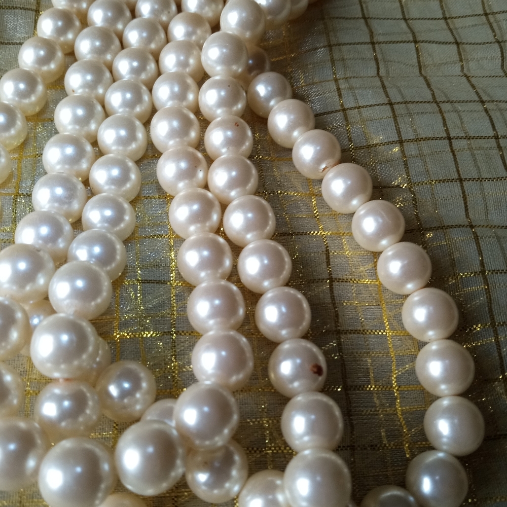 Two Pearl Multi-Strand Necklaces - image 4